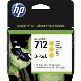 HP 712 Eredeti sárga DesignJet multipakk tintapatronok (3x29ml) 3ED79A small