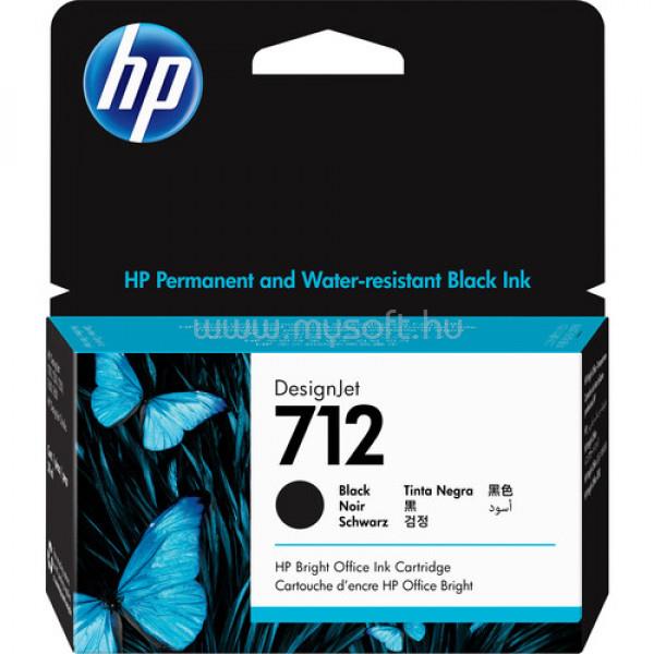 HP 712 Eredeti fekete DesignJet tintapatron (38ml)