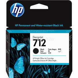 HP 712 Eredeti fekete DesignJet tintapatron (80ml) 3ED71A small