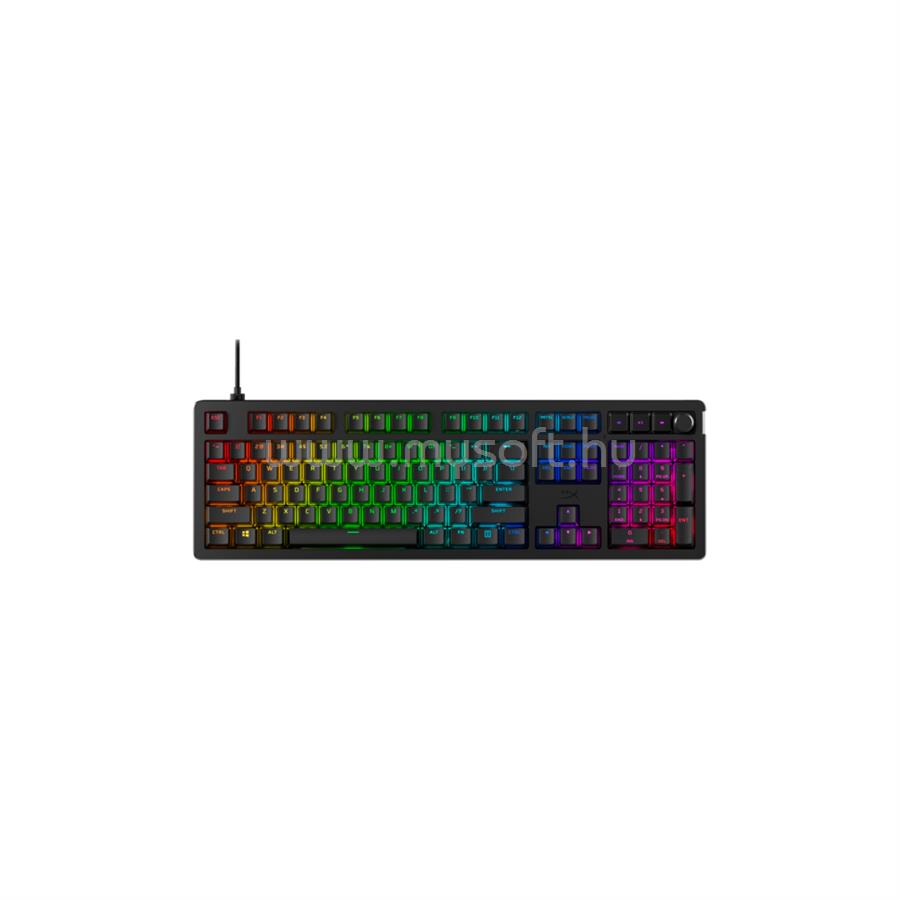HP HYPERX Alloy Rise PBT piros switch mechanikus gamer vezetékes billentyűzet angol lokalizáció
