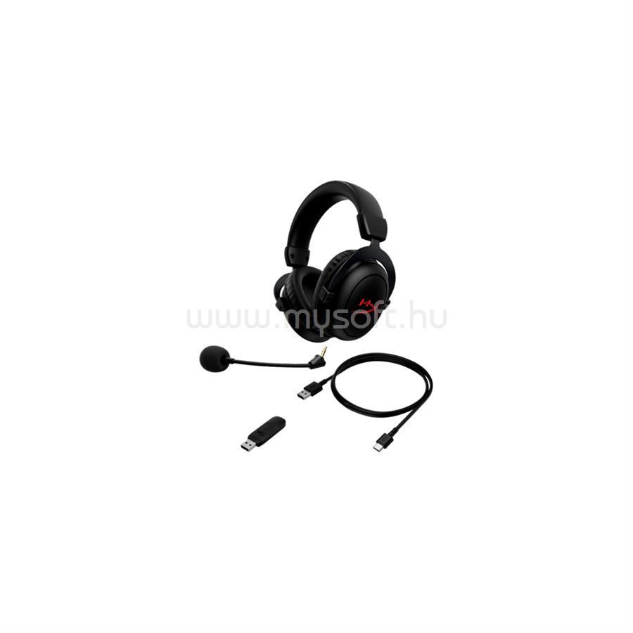 HP HYPERX Cloud II vezeték nélküli gamer headset (fekete)