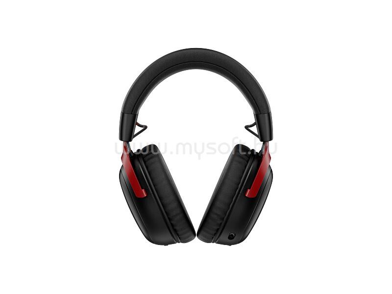 HP HYPERX Cloud III S vezeték nélküli gamer headset (fekete/piros)
