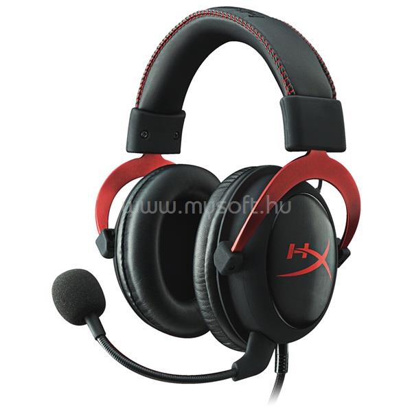 KINGSTON Hyperx Cloud II gamer headset (fekete-piros)