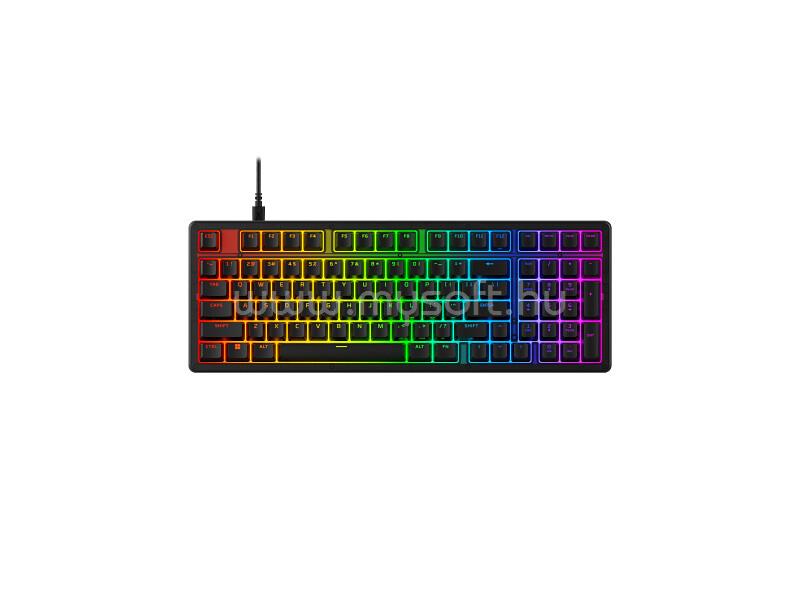 HP HYPERX Origins 1800 RGB mechanikus gamer vezetékes billentyűzet angol lokalizáció