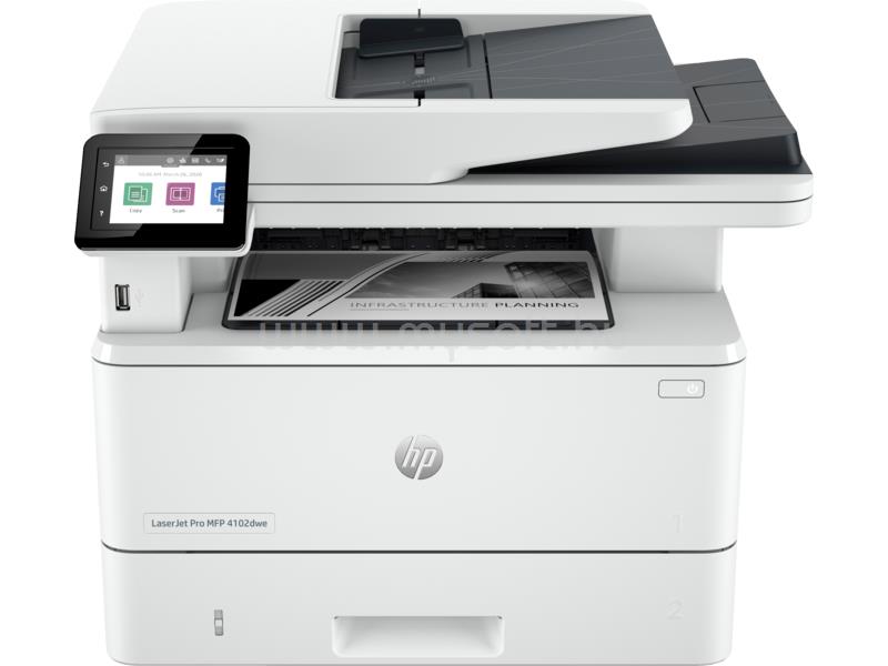 HP LaserJet Pro 4102dwe mono multifunkciós lézernyomtató, HP+ 6 hónap Instant Ink előfizetéssel