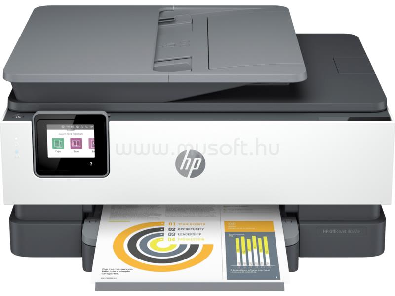 HP OfficeJet 8022e színes multifunkciós tintasugaras nyomtató, HP+ 3 hónap Instant Ink előfizetéssel