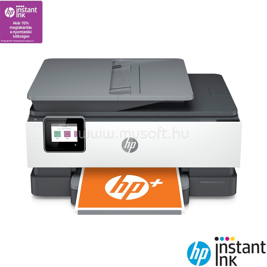 HP OfficeJet 8022E színes multifunkciós tintasugaras nyomtató, HP+ 6 hónap Instant Ink előfizetéssel
