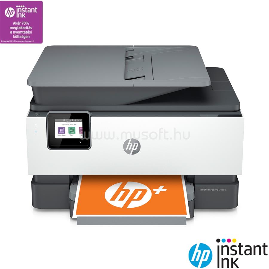 HP OfficeJet Pro 9010E színes multifunkciós tintasugaras nyomtató, HP+ 6 hónap Instant Ink előfizetéssel