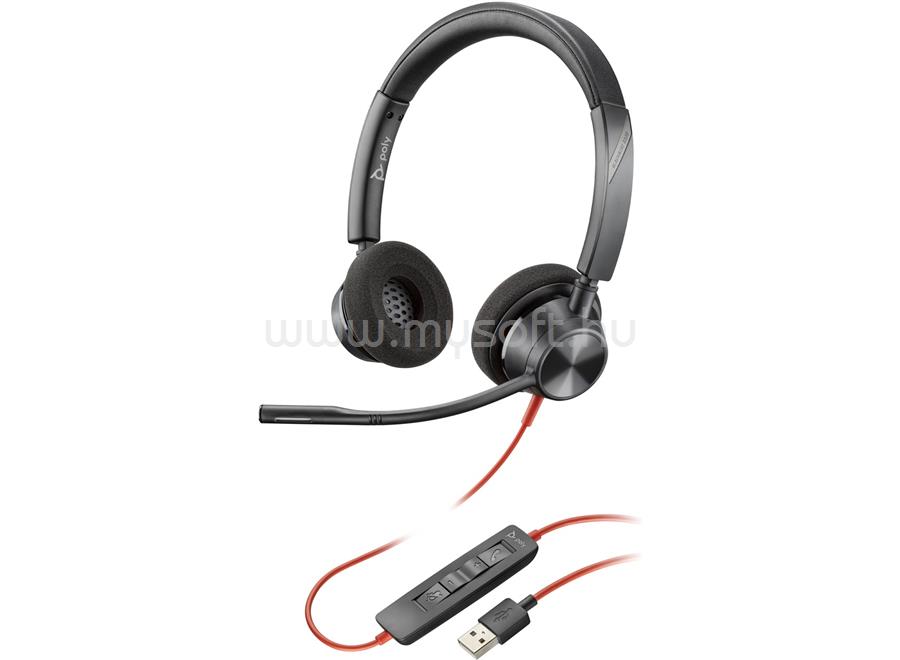 HP Poly Blackwire 3320 Microsoft Teams Certified vezetékes headset