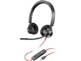 HP Poly Blackwire 3320 Stereo USB-C Headset +USB-C/A Adapter 8X219AA small