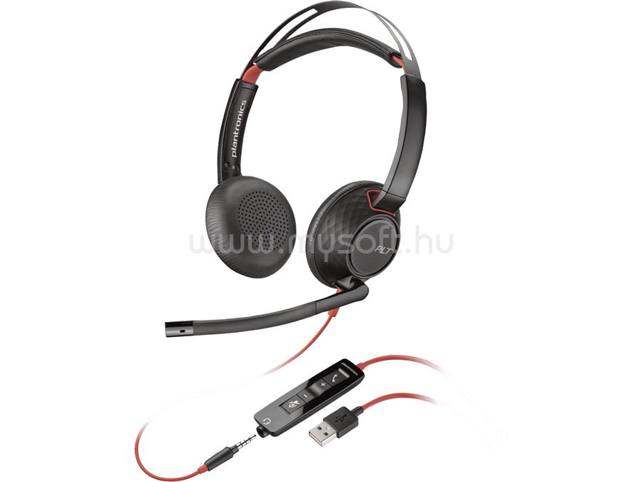 HP Poly Blackwire 5220 Stereo vezetékes headset