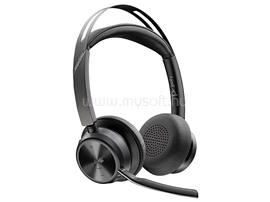 HP Poly Voyager Focus 2 Microsoft Teams Certified USB-C-C Headset + USB-C/A adapter + töltőállvány 9T9J6AA small