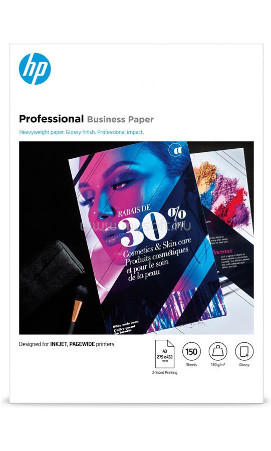 HP Professzionális üzleti fényes papír  -  150 lap 180g