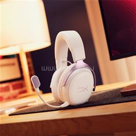 HP vezeték nélküli gaming fejhallgató Cloud III S - levendula/fehér D95DFAA small