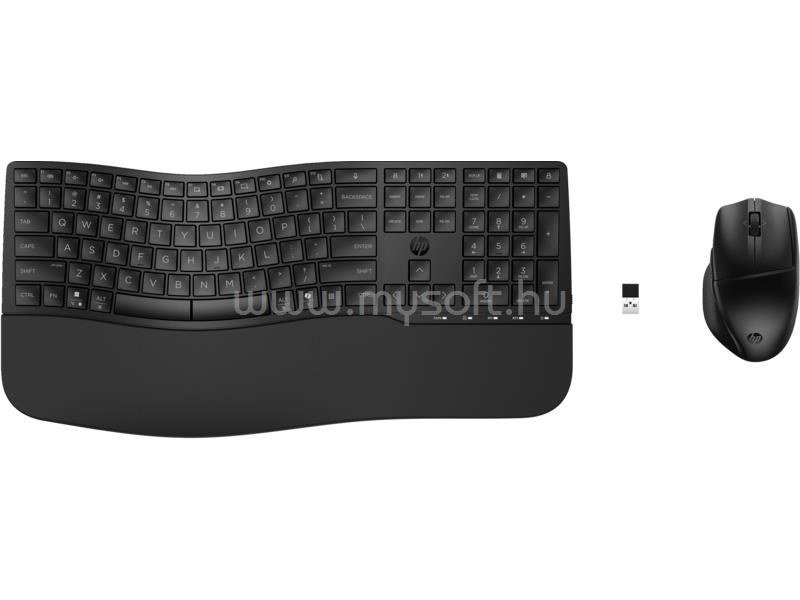 HP Comfort 680 vezeték nélküli programozható kettős billentyűzet + egér (magyar, fekete)