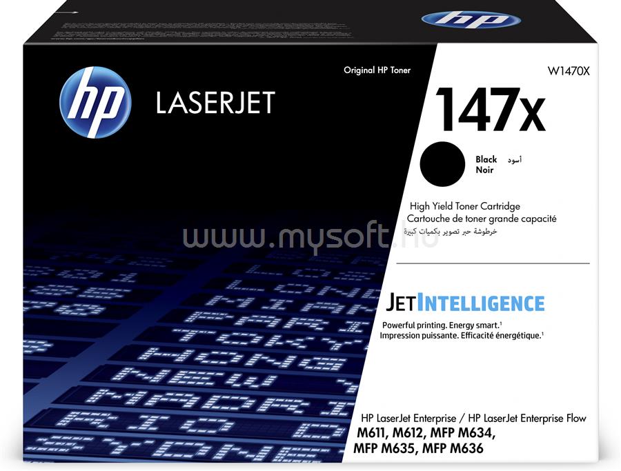 HP 147X Eredeti fekete LaserJet tonerkazetta (25 200 oldal)