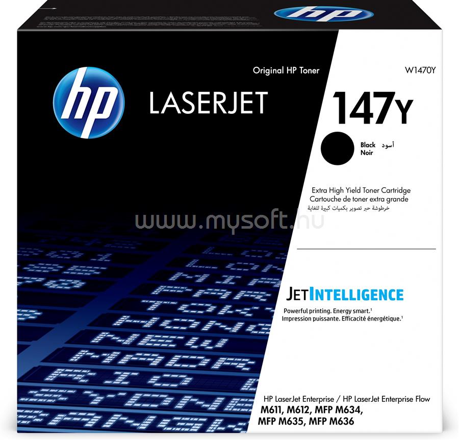 HP 147Y Eredeti fekete LaserJet tonerkazetta (42 000 oldal)