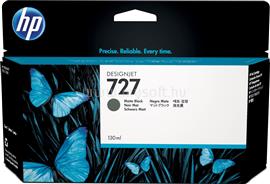 HP 727 Eredeti matt fekete DesignJet tintapatron (130ml) B3P22A small