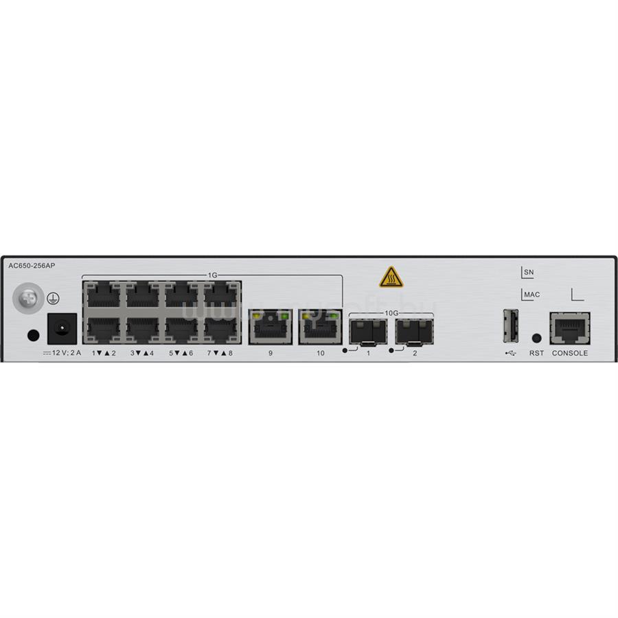 HUAWEI AC650-256AP Switch 10x1000Mbps + 2x10GE (SFP+) + 1konzol port, USB