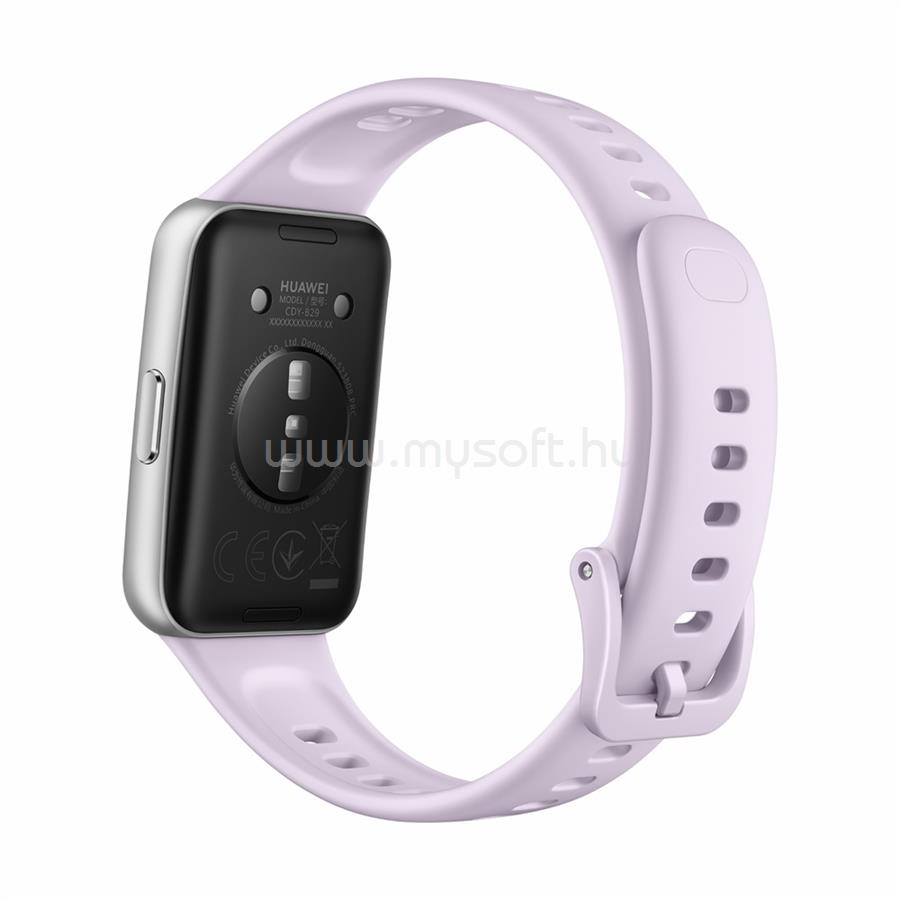 HUAWEI BAND 11 okoskarkötő alumínium keret, szilikon szíj, LILA