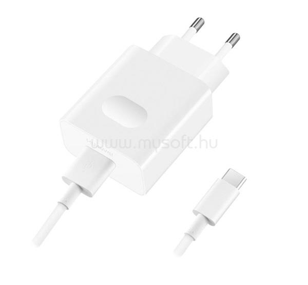 HUAWEI HUAWEI CP404B hálózati töltő USB aljzat 22.5W, PD gyorstöltő + Type-C kábel, FEHÉR