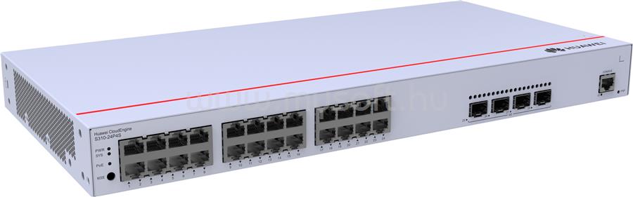 HUAWEI S310-24P4S Switch 24x1000Mbps (400W PoE+) + 4x1GE (SFP) + 1konzol port