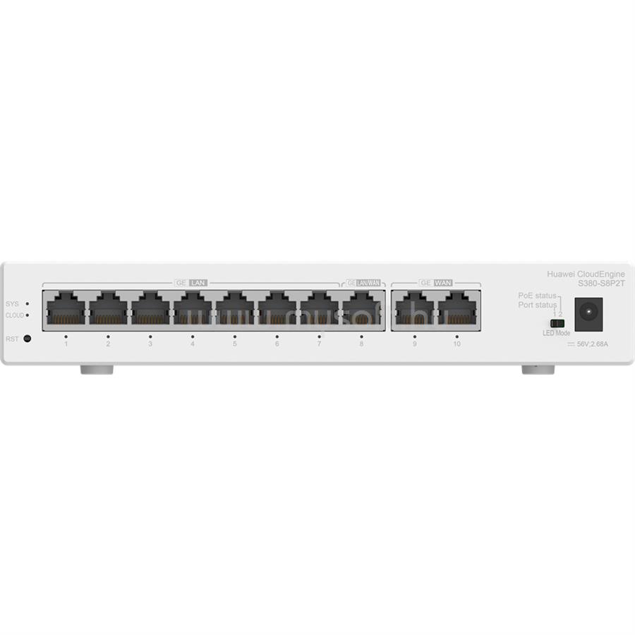 HUAWEI S380-S8P2T Engine Gateway 2x1000BASE-T ports (WAN) + 8x1000BASE-T ports (LAN), PoE+