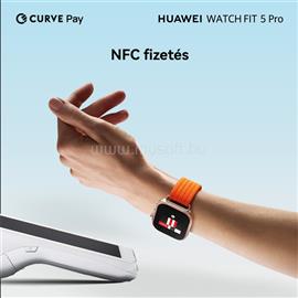 HUAWEI Watch Fit 5 Pro okosóra szilikon szíj, NFC, FEKETE HUAWEI_55020HRY small