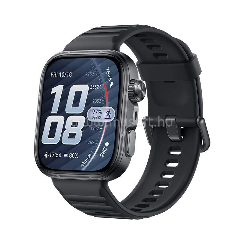 HUAWEI Watch Fit 5 Pro okosóra szilikon szíj, NFC, FEKETE
