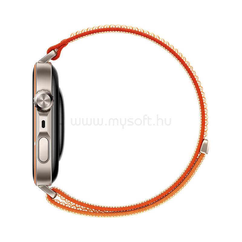 HUAWEI Watch Fit 5 Pro okosóra nejlon szíj, NFC, NARANCSSÁRGA
