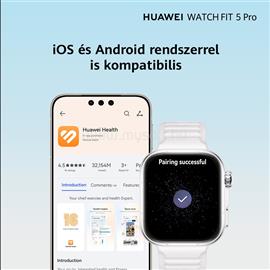 HUAWEI Watch Fit 5 Pro okosóra szilikon szíj, NFC, FEHÉR HUAWEI_55020HRX small