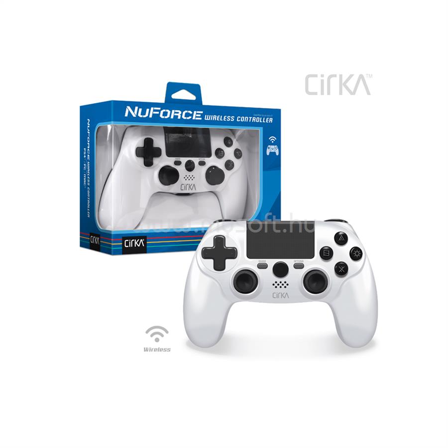 HYPERKIN CIRKA NUFORCE PS4/PC/Mac Kiegészítő Vezeték nélküli kontroller, Fehér