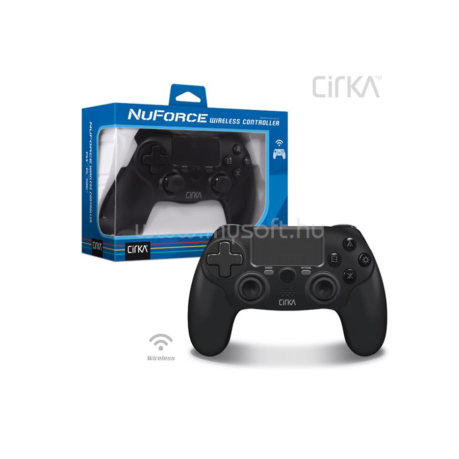 HYPERKIN CIRKA NUFORCE PS4/PC/Mac Kiegészítő Vezeték nélküli kontroller, Fekete