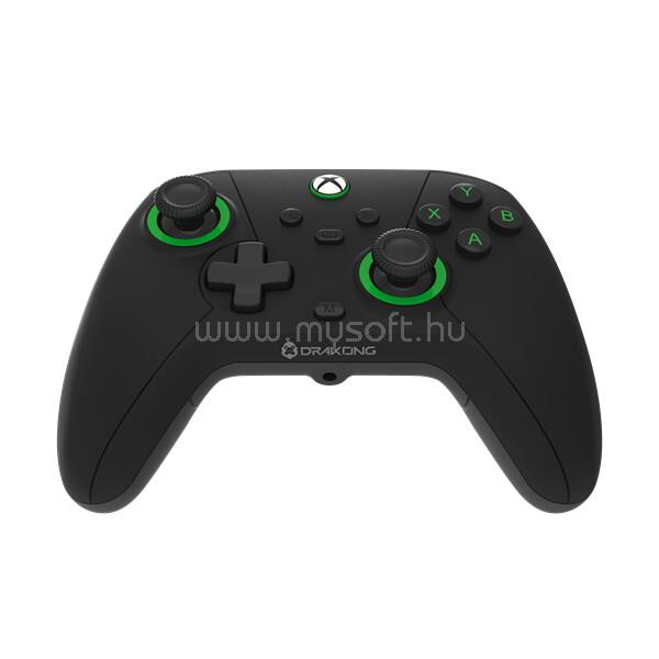 HYPERKIN DRAKONG Challenger Xbox Series|One/Windows 11|10 Xbox liszenszelt vezetékes kontrollerr (fekete) + 1 hónapos Game Pass