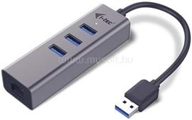 I-TEC USB 3.0 3-PORT HUB + GLAN 3X USB 3.0 RJ-45 SPACE GREY U3METALG3HUB small