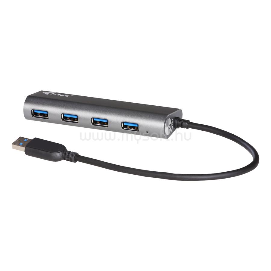 I-TEC USB 3.0 4-PORT HUB ALU. ACTIVE USB 2.0/1.1 COMP. 5GBPS