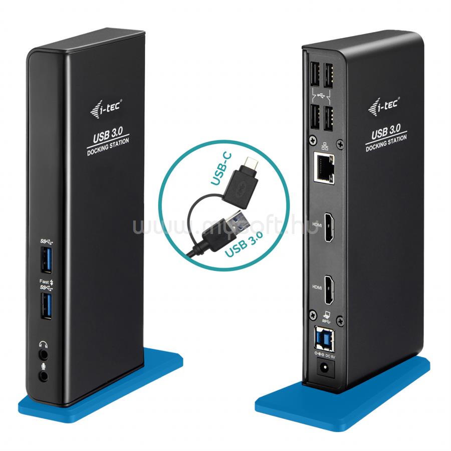 I-TEC USB-A/USB-C Dual HDMI Docking Station