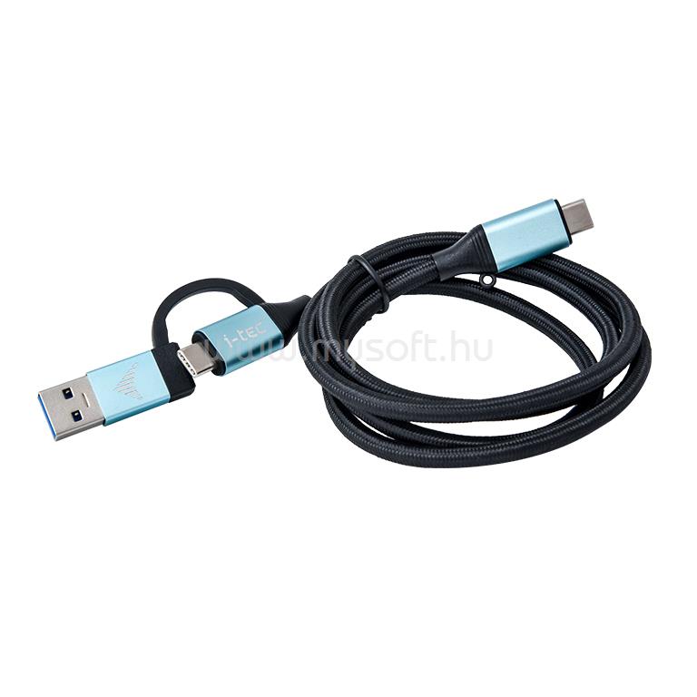I-TEC USB-C Cable to USB-C with Integrated USB 3.0 Adapter