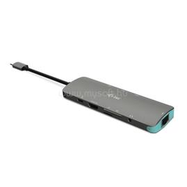 I-TEC USB-C Metal Nano Dock 4K HDMI + Power Delivery 100 W dokkoló állomás (szürke) C31NANODOCKLANPD small