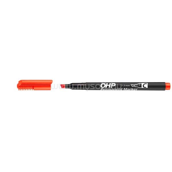 ICO OHP C 1-3mm vágott piros permanent marker