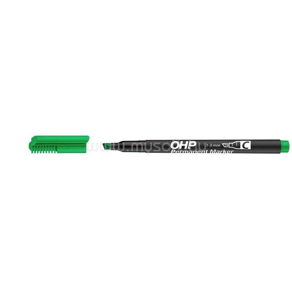 ICO OHP C 1-3mm vágott zöld permanent marker