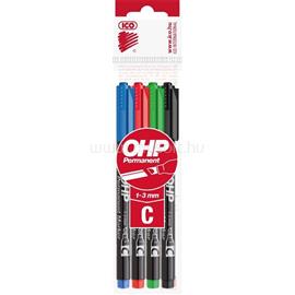 ICO OHP C 4db-os vegyes színű 1-3mm vágott permanent marker ICO_9580042000 small