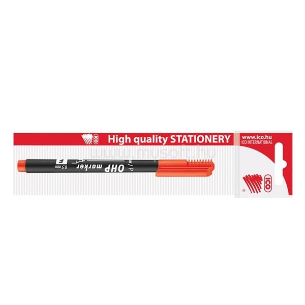 ICO OHP M 1-1,5mm BL piros permanent marker