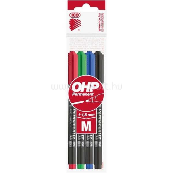 ICO OHP M 4db-os vegyes színű 1-1,5mm permanent marker