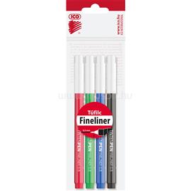 ICO Rostirón, tűfilc vízbázisú, 0,5mm, kerek test, Tinten Pen Ico, 4 klf.szín ICO_TINTENPEN4KLT small