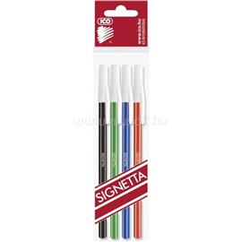 ICO Golyóstoll 0,7mm, kupakos, Ico Signetta, 4 klf.szín ICO_9020001015 small