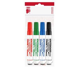 ICO Táblamarker készlet, 3mm, mágneses, táblatörlővel multifunkciós MARKERASER, 4 klf.szín ICO_131549 small