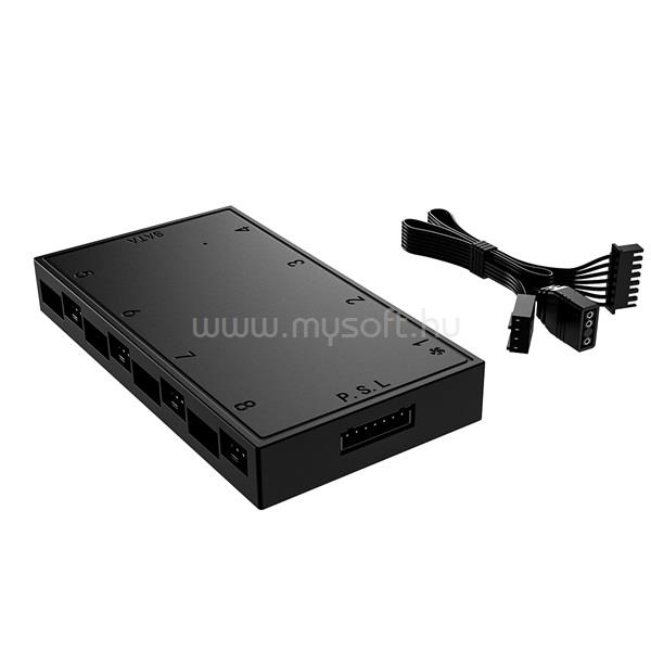 ID-COOLING A-RGB elosztó HA-08  (8 db PWM, 8 db A-RGB, SATA)