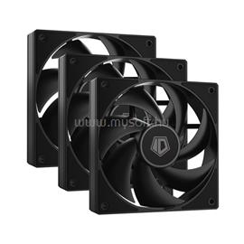 ID-COOLING AF-125-K TRIO 12cm ház hűtő ventilátor (29,85dB, max. 132,94 m3/h, 4pin, PWM, 3 x12cm, ARGB LED, fekete) AF-125-K_TRIO small