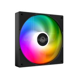 ID-COOLING AS-140-ARGB-K 14cm ház hűtő ventilátor (24,9dB, max. 122,66 m3/h, 4pin, PWM, 14cm, ARGB, fekete) AS-140-ARGB-K small